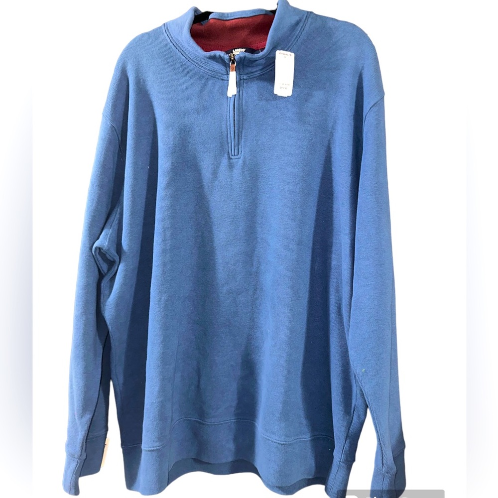 NWT XXL Lands End 1/4 Zip Pullover